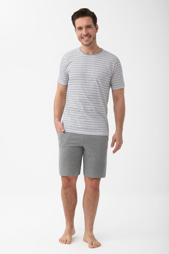 Pijama bărbătească Luna 1600 100% bumbac mânecă scurtă confort