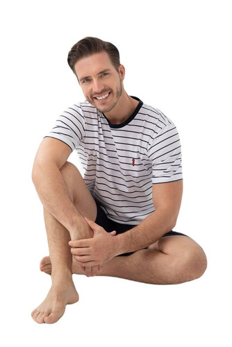 Pijama bărbătească 808 Luna - bleumarin