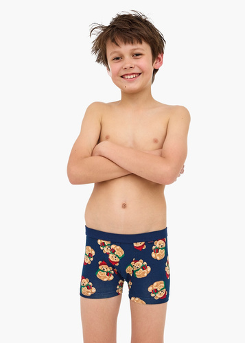 701/152 700/152 Boxer scurt din bumbac pentru băieți Teddy Cornette - confortabil și respirabil