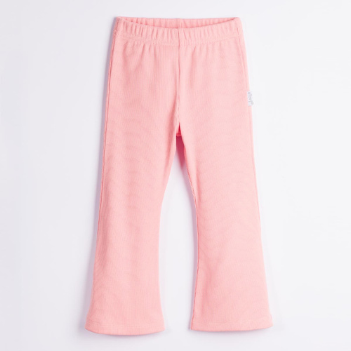 Nicol Tosia 225211 Pantaloni evazați pentru fete, cu dungi, culoare somon, bumbac