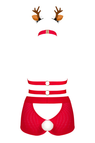 Ms Reindy strój Pani Renifer Obsessive czerwony 