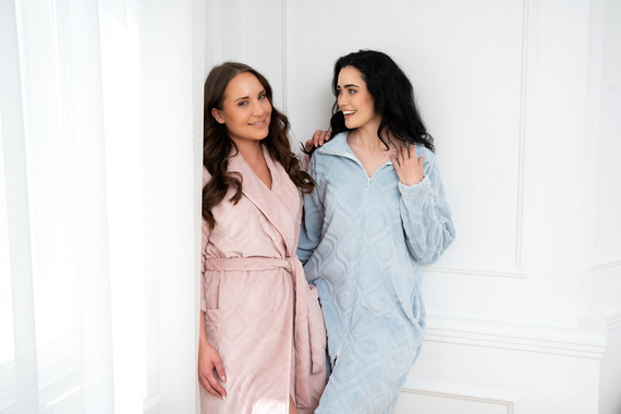 Halat de baie pentru femei Arena Italian Fashion - albastru