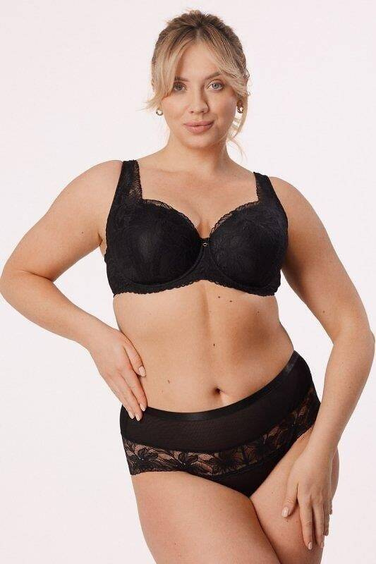 Sutien cu cupa intreaga Laura Big Mefemi - negru
