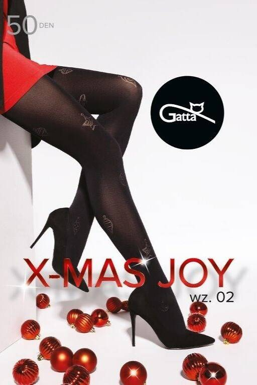 X-mas Joy wz.02 Colanti 50 den Gatta - nero