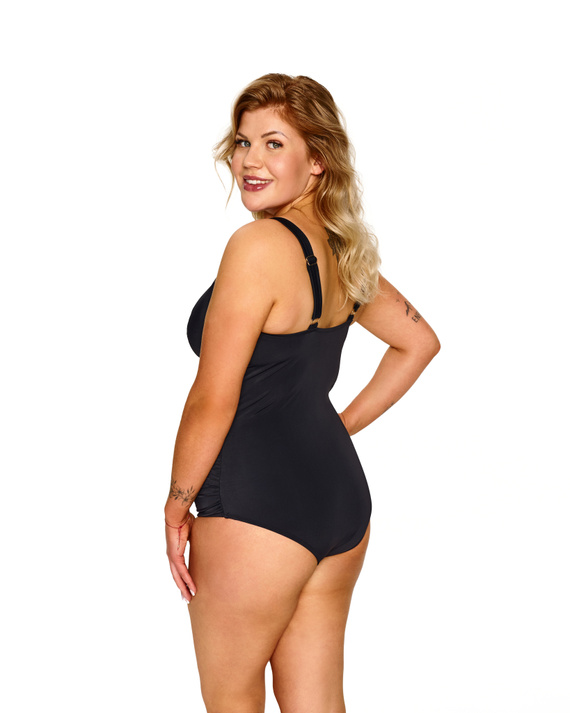 Costum de baie întreg Lupoline Zenith negru soft fără sârmă