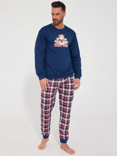 Cornette Family 115/323 pijama bărbați de Crăciun 100% bumbac în carouri
