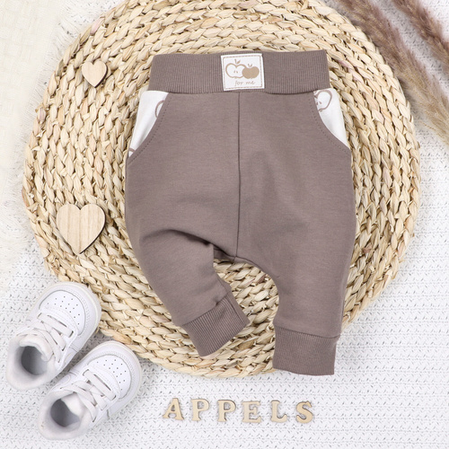 ABN-5304/CZE Pantaloni de trening din bumbac organic Happy Apples Nini