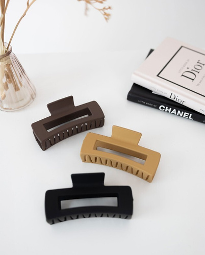 Agrafă elegantă W26 Sensis – 10 cm - neagră