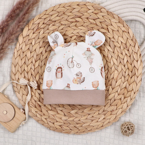 Căciuliță pentru bebeluși Circus Nini – 100% bumbac organic