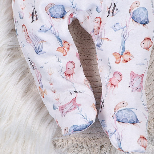 ABN-5484 Underwater World Nini costume de dormit din bumbac organic