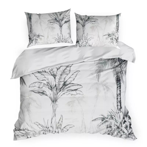Eurofirany SPRING 104 lenjerie pat 100% bumbac satinat Oeko-Tex