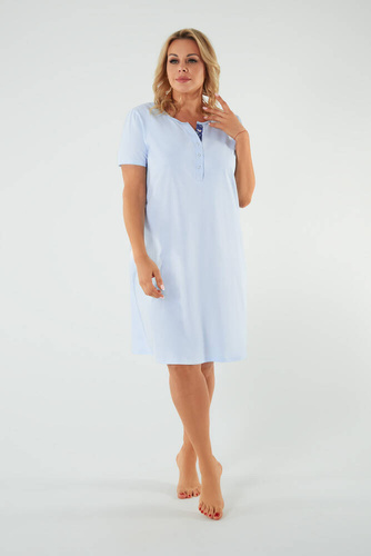 Rochie de noapte pentru femei și rochie de alăptare Italian Fashion - albastru