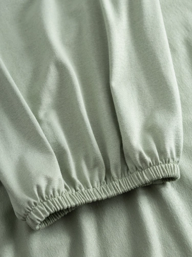 Pijamale cu fermoar Pure Harmony Momenti Per Me, mentă