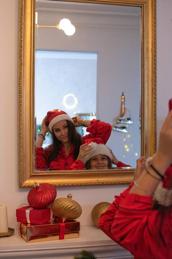 718 Madeleine Cat Love Pijama Forex pentru femei - roșu