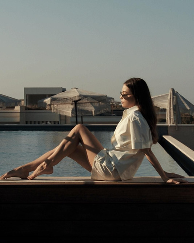 Pijama damă Sensis Ophelia lime – set de vară, 100% bumbac