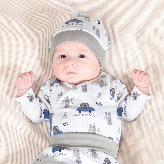 214055 Muki pălărie Baby cu nod Nicol