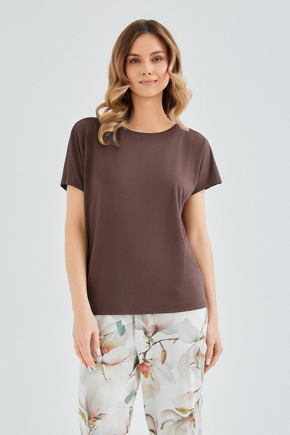 Pijama damă Taro Apolonia 3606 vâscoză bumbac pantaloni 7/8 confort