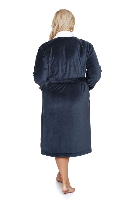 7182 Halat de baie Plus Size Doctor Nap pentru femei - gri