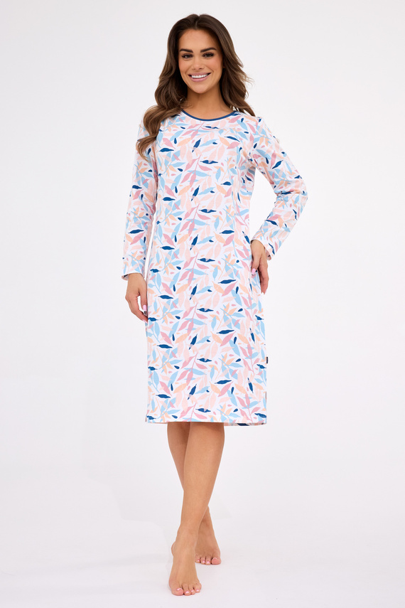 770/456 Hannah Cornette – cămașă de noapte pentru femei, bumbac, mâneci lungi