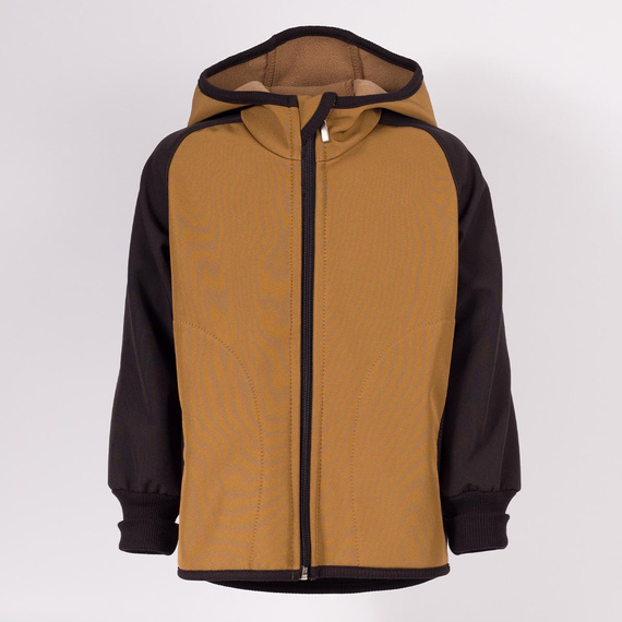 229020 Nicol Geacă softshell băieți cu polar, glugă, reflectorizantă - olive