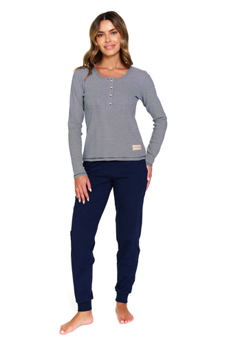 7352 Doctor Nap – Pijamale de damă din bumbac cu mâneci lungi | Producția poloneză - mure