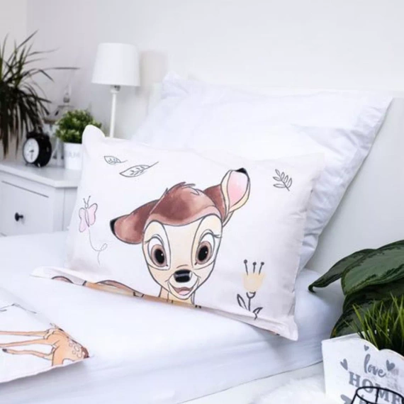 Bambi deer Lenjerie de pat din bumbac pentru pat de Jerry Fabrics, bej