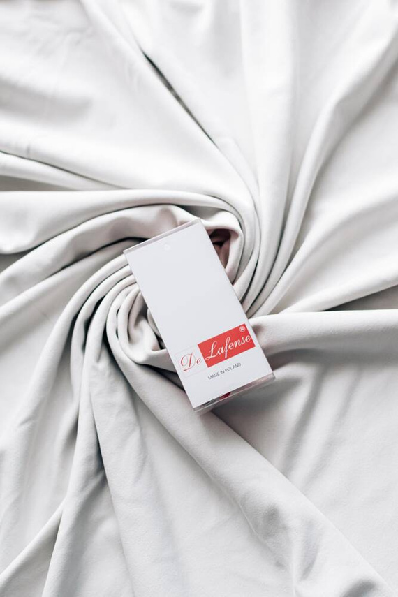 221 De Lafense jartieră din șifon - roșu