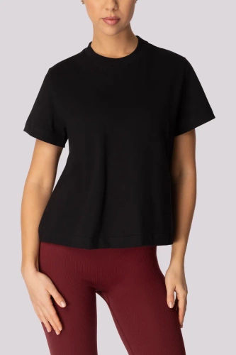 Tricou pentru damă Boxy Base Mona negru