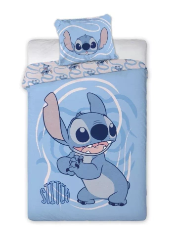 Lenjerie de pat drăguță din bumbac cu Lilo și Stitch | Disney | Lenjerie de pat pentru copii Jerry Fabrics