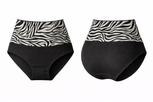 Mitex IGA WILD chiloți modelatori talie înaltă pentru netezirea abdomenului wild black 