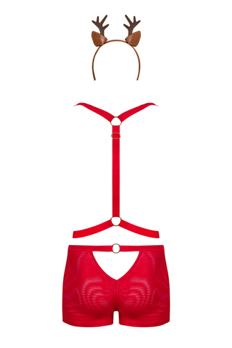 Mr Reindy strój Pan Renifer Obsessive czerwony 