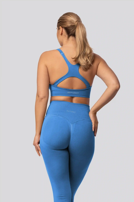Colanți push-up Spaio PRO talie înaltă modelatori opaci ice blue