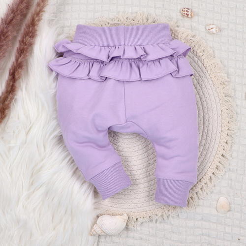 ABN-5485 Pantaloni de trening Underwater World Nini – bumbac organic, violet, pentru bebeluși