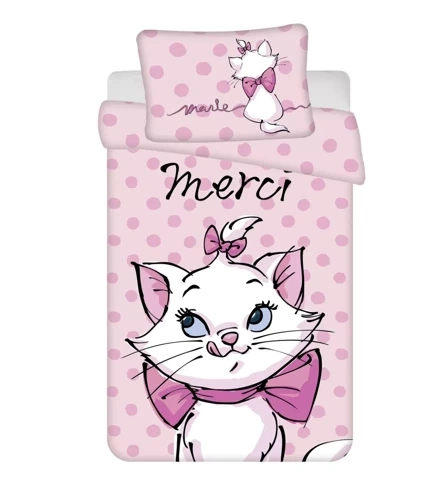 Marie Cat Merci Lenjerie de pat din bumbac pentru pat de Jerry Fabrics, roz