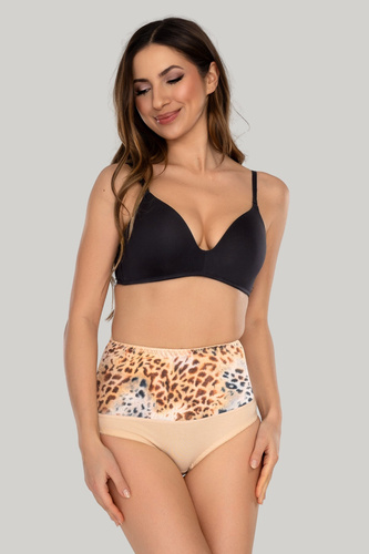 Mitex IGA WILD chiloți modelatori talie înaltă pentru netezirea abdomenului wild black 