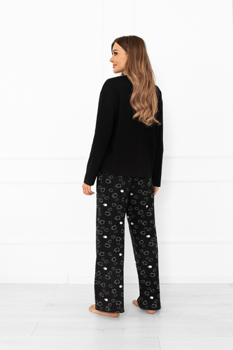 Pijama pentru femei Bonnie - bumbac, mânecă lungă, pantaloni lungi, oaie Italian Fashion  