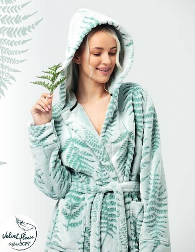 Cheie pentru halat de baie lung pentru femei LGL 980 - mentă