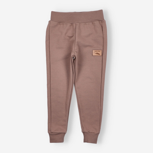 KAR-0040/CAM Pantaloni de trening Lagarto Verde pentru baieti, camel - confortabili, bumbac, productie poloneza