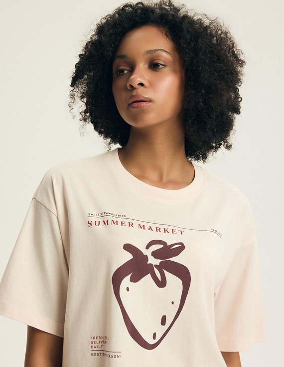 Pijama damă Henderson Evika 44474 – bumbac, căpșuni, șorturi