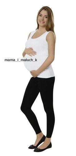 Leggings lungi pentru sarcină Negru Italian Fashion