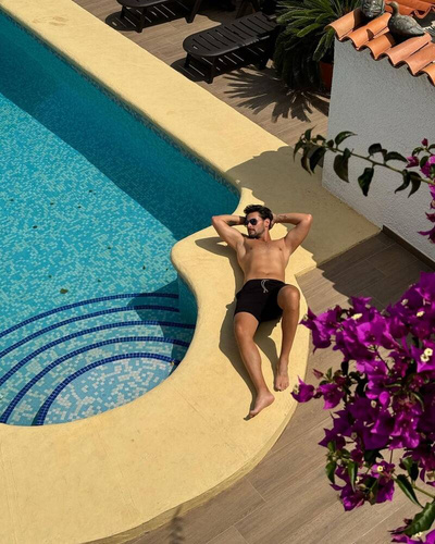 Pantaloni scurți pentru bărbați Leader Italian Fashion-negru 