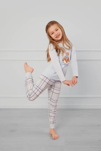 Katrin Pijama pentru fete Italian Fashion - albastru/print