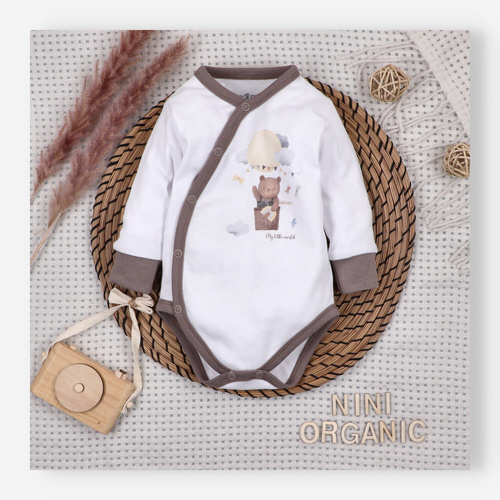 Body Nini Balloon Friends 100% cotone biologico, prodotto in Polonia