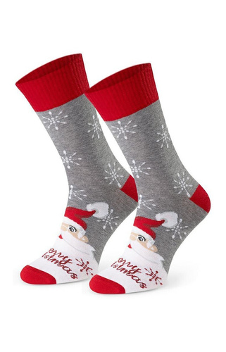 Art.136 Ciorapi barbati de Craciun Steven melange gri 162 – Modele de Craciun, bumbac