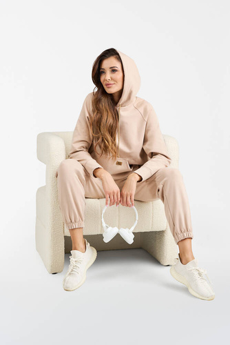 Pantaloni de trening Viva Fashion pentru femei - bej 