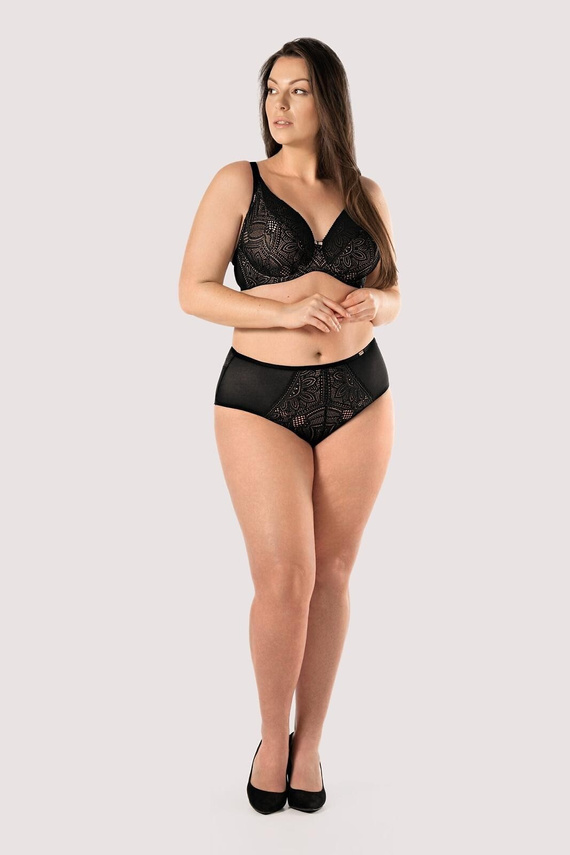 Desire BO50 Mefemi by Nipplex sutien soft bralette negru cu dantelă