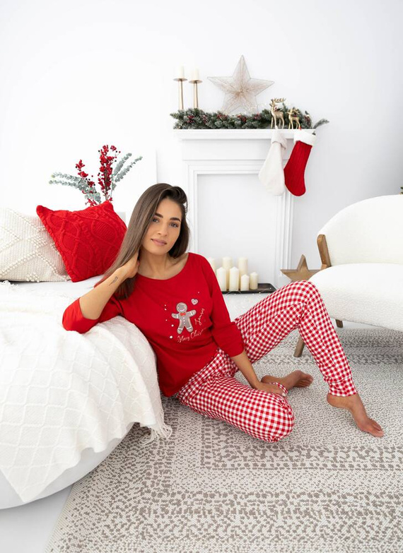 Sensis Christmas Cookie Pijama de damă - roșu