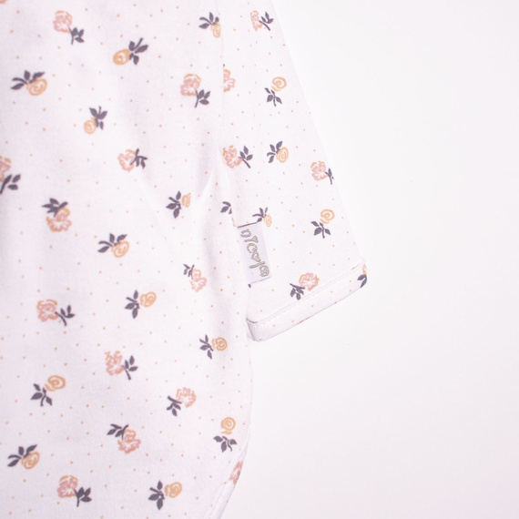 Body lung pentru fetiță din bumbac Nicol 220096 – model floral