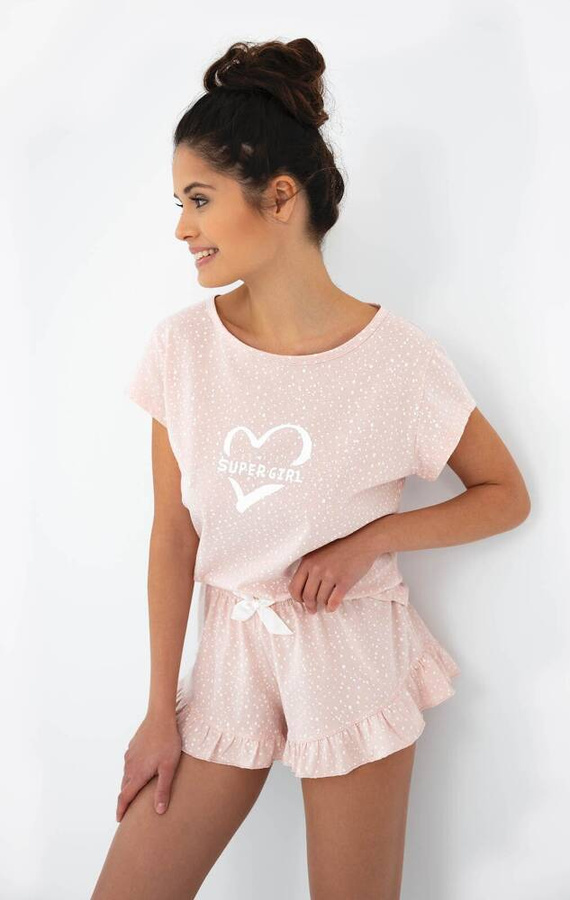 Super Girl Pijama de damă Sensis - roz deschis