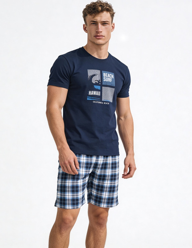 Cornette F&Y 551/56 Hawaii– pijama băieți adolescenți 100% bumbac cu mânecă scurtă